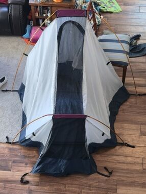 Kelty Zen 2 Person Double Skin Dome Tent Mesh Screen Polyester Gray + rain fly